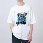 Qten369の西高東低の天気 Oversized T-Shirt