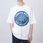 すえch公式ショップの釣りKojiロゴアイテム Oversized T-Shirt