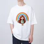 いおかんショップのHappyGirl オーバーサイズTシャツ