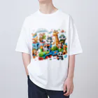 nail_aphroditeのあにまる消防隊 Oversized T-Shirt