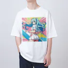 yozoraniyumeoの魔法サーファー少女 Oversized T-Shirt