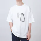 animal おのみちの「お昼です」ヒゲペンギン オーバーサイズTシャツ