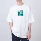 hana2ginの Almost Transparent Blue. Oversized T-Shirt