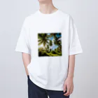 小﨑玲果のココナッツツリーTシャツ Oversized T-Shirt