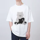 ぱぴぷいといろのシロクマとシャチ。(Tシャツ) オーバーサイズTシャツ