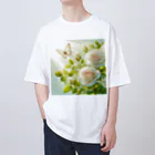 Rパンダ屋の「白薔薇」グッズ オーバーサイズTシャツ