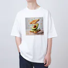 chan-takehaniのフライングアボカドトースト オーバーサイズTシャツ