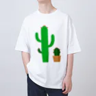 yellowgreenのサボテン　さぼてん Oversized T-Shirt