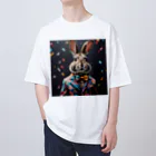 usagimajyoのスーツウサギ Oversized T-Shirt