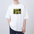 akupunyagaramのANJING INC. MERCH / Pixelated version Oversized T-Shirt