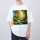 Rパンダ屋の「幻想的な森」グッズ Oversized T-Shirt