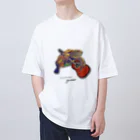 アメチカンのもなのアコギを弾くクサガメ軍曹 Oversized T-Shirt