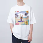 Kana Yamanakaのハワイで砂浜ヨガ Oversized T-Shirt