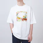 よしもとななのうまとお花 オーバーサイズTシャツ