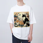 明鏡止水のキョウとニャミ オーバーサイズTシャツ