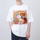 癒しのショップの夢の中の柴犬 Oversized T-Shirt