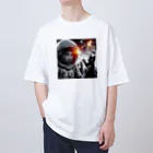 frogsystemの猫型宇宙人との遭遇 Oversized T-Shirt