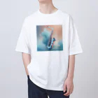 chan-takehaniのサファイアブルーの旋律 Oversized T-Shirt