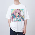 yozoraniyumeoの魔法エクステ少女 オーバーサイズTシャツ