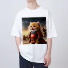 もふもふ日本史の戦ねこ オーバーサイズTシャツ