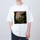 wezooweの神社廃墟1 オーバーサイズTシャツ