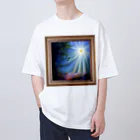 positive_poem05の額縁の太陽を見て創作 Oversized T-Shirt