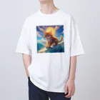 musashiyaの波乗り猫 Oversized T-Shirt