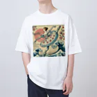 endo-6754の浮世絵×バレエ2 Oversized T-Shirt