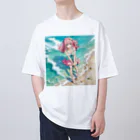 yozoraniyumeoの魔法夏少女 オーバーサイズTシャツ