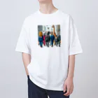 Tunakon_bのビジネスアニマルズ Oversized T-Shirt