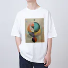 KショップのアートTシャツ オーバーサイズTシャツ