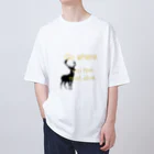 mayukkoro29の鹿の影絵　”一番生きていると感じる場所へ行こう” Oversized T-Shirt