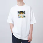 Kazusanの動物たちの行進「Marche pour la vie」バージョン Oversized T-Shirt