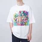 yozoraniyumeoの魔法悪魔少女 オーバーサイズTシャツ