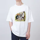 イラストレータ　佐野早津紀グッズの佐野早津紀　猫　XYZ Oversized T-Shirt