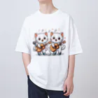 チェリモヤのねこコーラス 12 Oversized T-Shirt