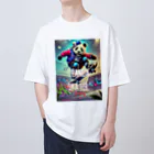 takapoonのパンダスケーター Oversized T-Shirt