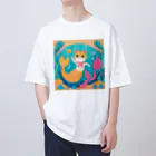 HanaCatStudioのおねがいしマーメイド Oversized T-Shirt