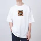 cat_smart_lifeの猫×睡眠×癒し Oversized T-Shirt