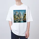 ハッピーハッピープラザ！のウォーターフロント Oversized T-Shirt