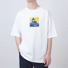 Yomi09のカラフルクジラ オーバーサイズTシャツ