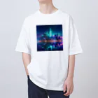 Mysycaの海辺の都市F オーバーサイズTシャツ