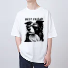 ビビりな番犬くんのBest Friendわんこ Oversized T-Shirt