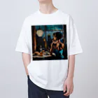 AQUAMETAVERSEの夕暮れ・寛ぎの時間　Tomoe bb 2712 Oversized T-Shirt