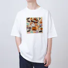 あとりえmignonのハロウィンドッグ Oversized T-Shirt