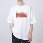 Amiの狐の手毬唄 太鼓橋と狛狐 Oversized T-Shirt