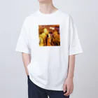 🍩tarojiro(たろじろ) shop🍩の捕らわれの土ロボット模様 Oversized T-Shirt