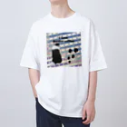 kcraft-bordercollieのボーダーコリー　振り向きver オーバーサイズTシャツ