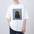 光平洋子の雨の、かしこいプーリー犬。3さい。 Oversized T-Shirt