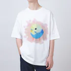 まめるりはことりのまるまるセキセイインコ【まめるりはことり】 オーバーサイズTシャツ